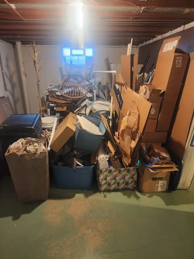 Roll-off dumpster container at job site for 4 Yard Dumpster Rental in Bon Secour